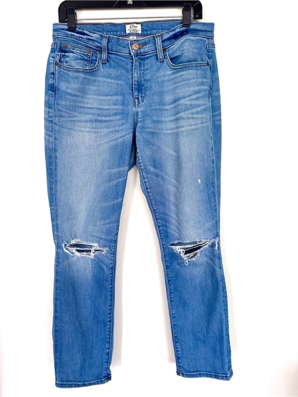 J. Crew Light Blue Denim Slim Broken-In Boyfriend Jeans Size 28